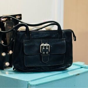 Fossil Black Leather Handbag